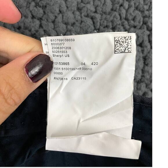 Hugo Boss Dress Pants 34 R Men's 100% Virgin Wool | Blue Business Wear Slacks - Picture 4 of 11